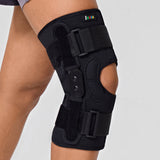 【KN-OS-23 H2】Spacer Fabric Adjustable Hinged Knee Wrap with Straps