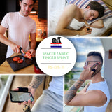 【FS-OS-11】スペーサーファブリック ばね指用フィンガースプリント(指固定サポーター)