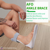 【AFO-21】Spacer Fabric AFO Ankle Stabilizer Support – Trimmable Drop Foot Brace Orthosis