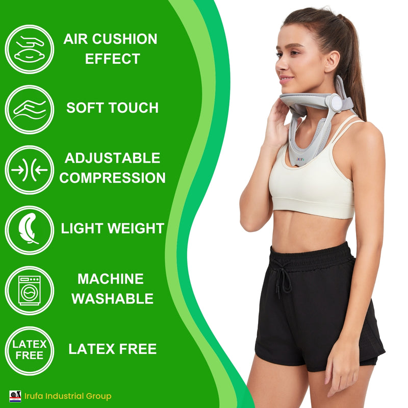 【NK-HS-22】Spacer Fabric Adjustable Cervical Collar for Neck Pain Relief