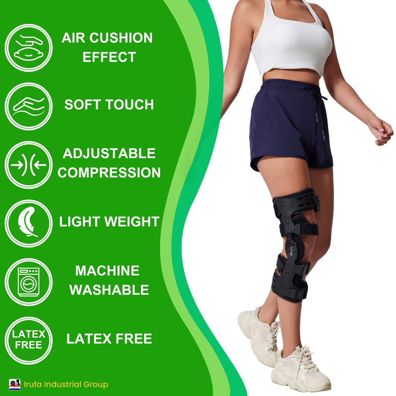 【KN-SF-35-OA-1】Spacer Fabric OA Unloader Knee Brace with Quick Release Buckle Straps