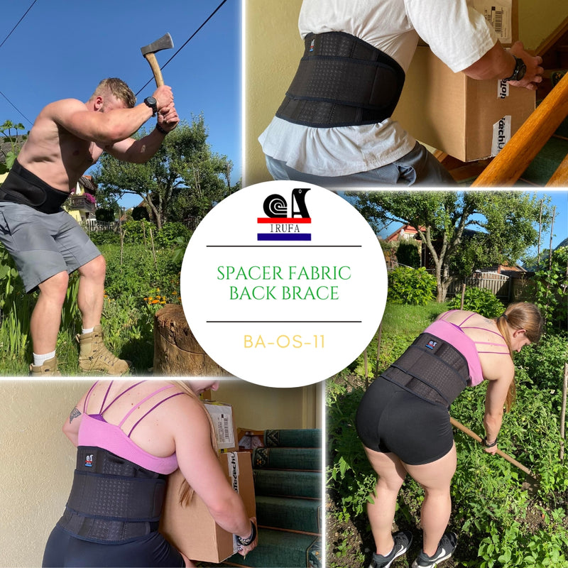 【BA-OS-11】Spacer Fabric Lumbar Back Support Belt for Lower Back Pain