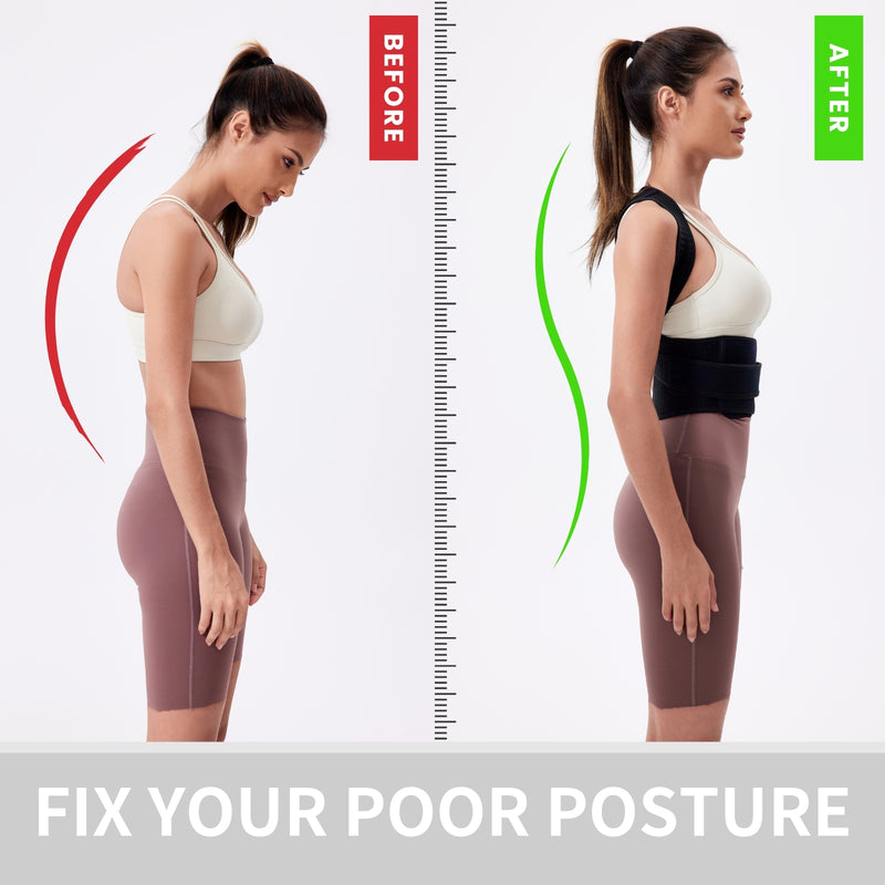 【CS-OS-31】Back Brace Posture Corrector for Women and Men Back Lumbar Support