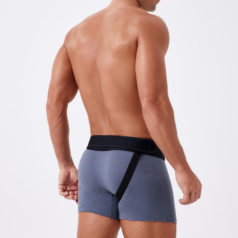 【HB-SF-201 RIGHT】 Right Side Spacer Fabric Inguinal Groin Hernia Belts for Men - Spacer Fabric Postoperative Men's Inguinal Hernia Support Belt for Inguinal Hernia