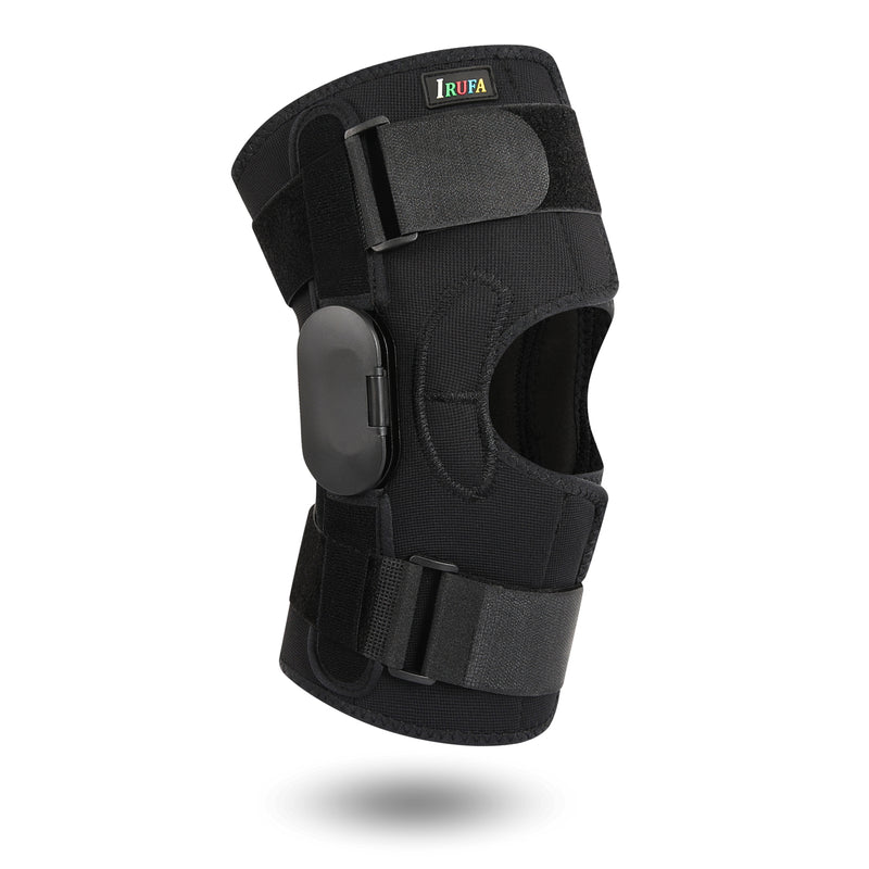 【KN-OS-23 ROM3】Spacer Fabric ROM Hinged Knee Wrap with Adjustable Straps