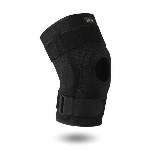 【KN-SF-15 H3】Spacer Fabric Hinged Knee Sleeve with Adjustable Straps