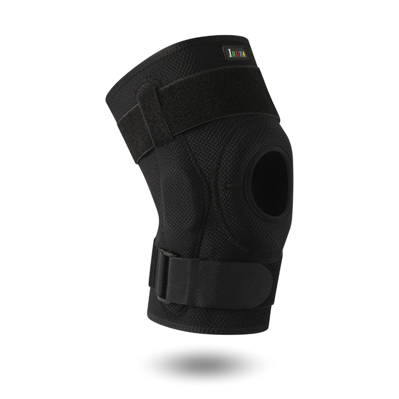 【KN-SF-15 H3】Spacer Fabric Hinged Knee Sleeve with Adjustable Straps
