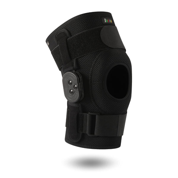 【KN-SF-15 ROM2】Spacer Fabric ROM Hinged Knee Sleeve with Adjustable Straps