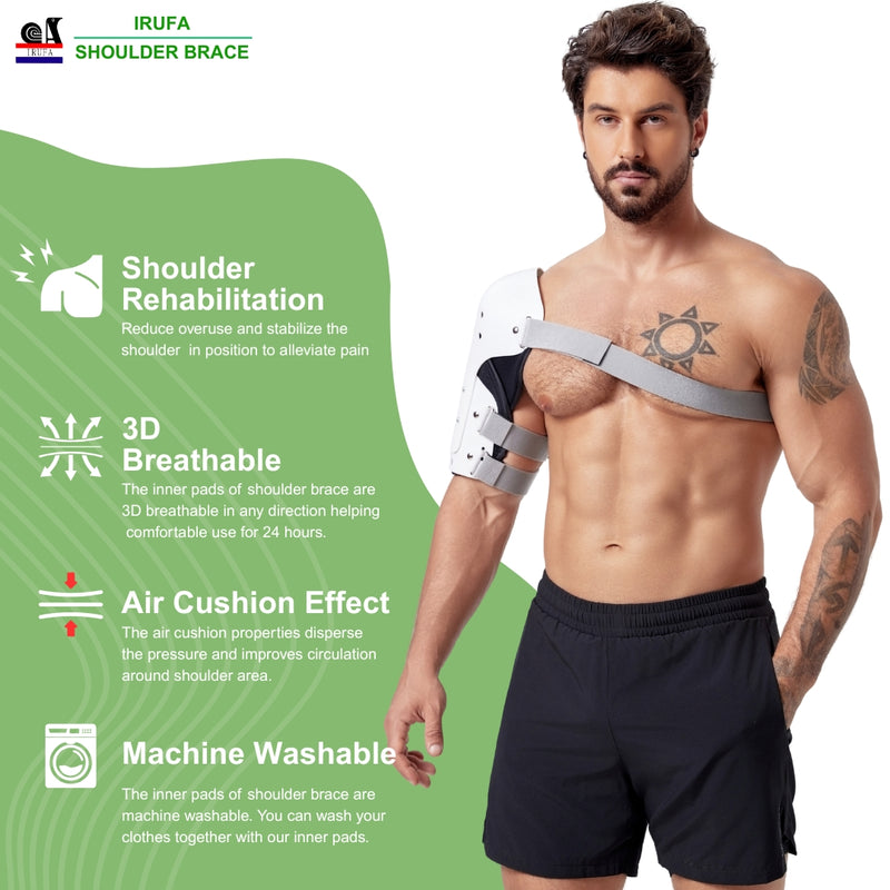Spacer Fabric Humeral Fracture Brace for Broken Shoulder