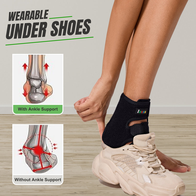 【AN-OS-18】Spacer Fabric Adjustable Ankle Support Wrap for Sprained Ankle