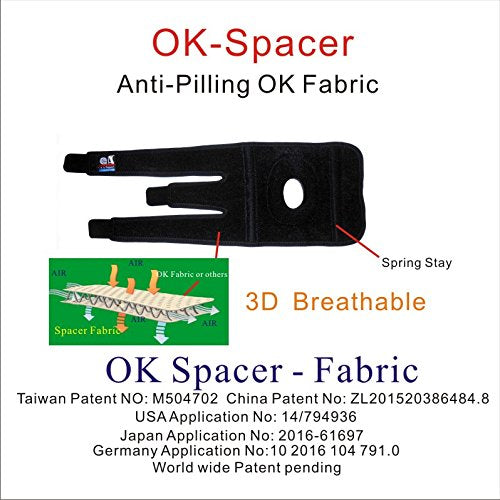 Irufa,KN-OS-19,New 3D Breathable 4 Way Elastic Fabric 8.5 Inch Width Knee Stabilizer