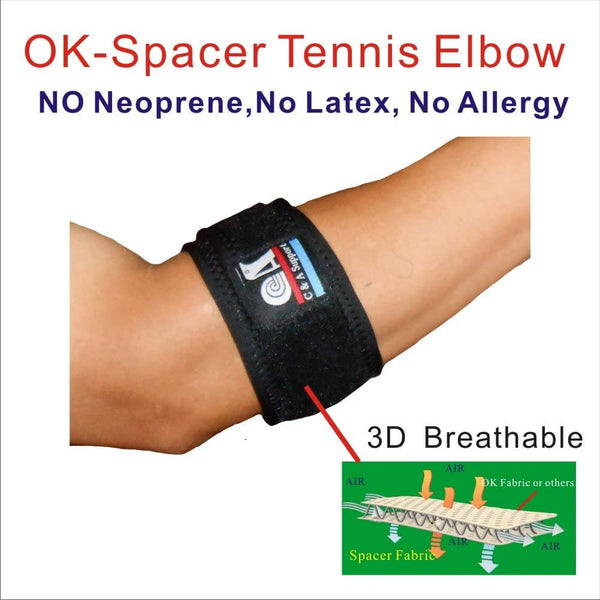 Irufa, TEN-OS-16,3D Breathable Elastic Fabric Tennis Elbow Brace Strap