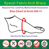 IRUFA, Arch-OS-11,3D Breathable Elastic Fabric Plantar Fasciitis Compression Arch Support