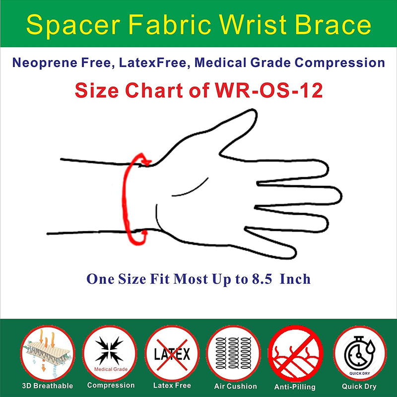 IRUFA, 3D Breathable Elastic Fabric Wrist Brace