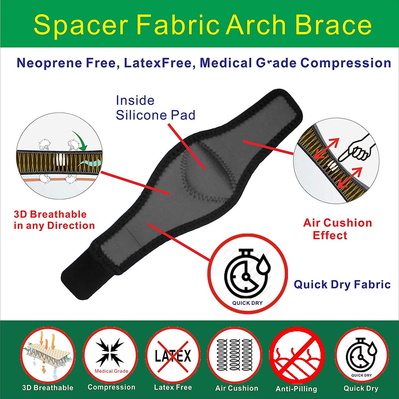 IRUFA, 3D Breathable Fabric Arch Support Brace
