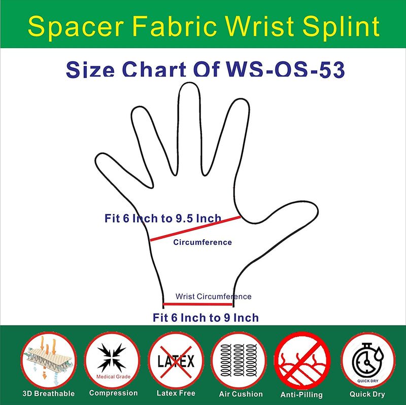 IRUFA, 3D Breathable Patented Fabric RSI Wrist Splint Brace Support