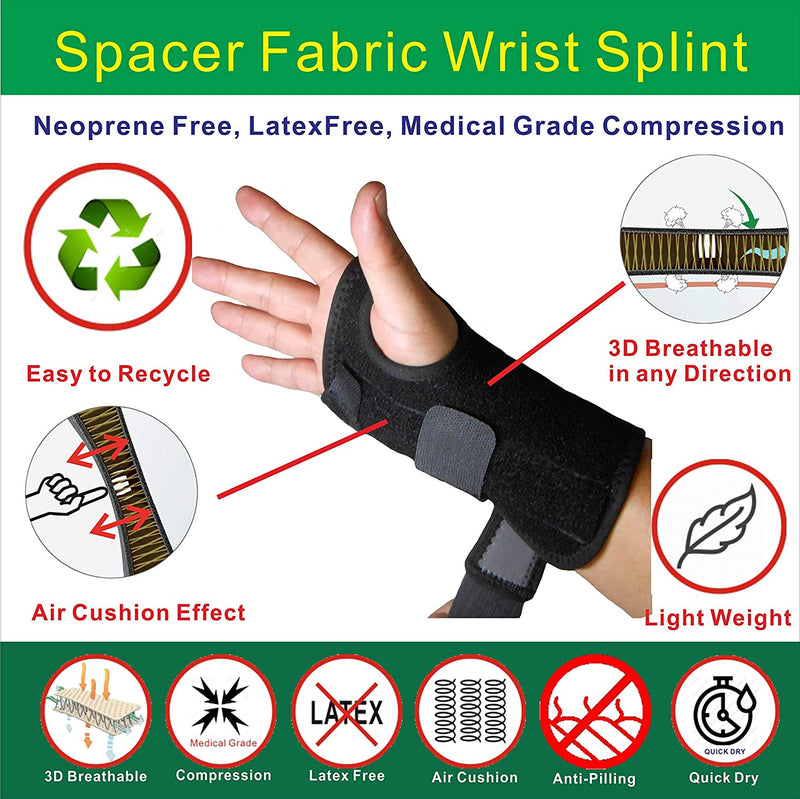 IRUFA, New 3D Breathable Patented Fabric RSI Wrist Splint Brace Support