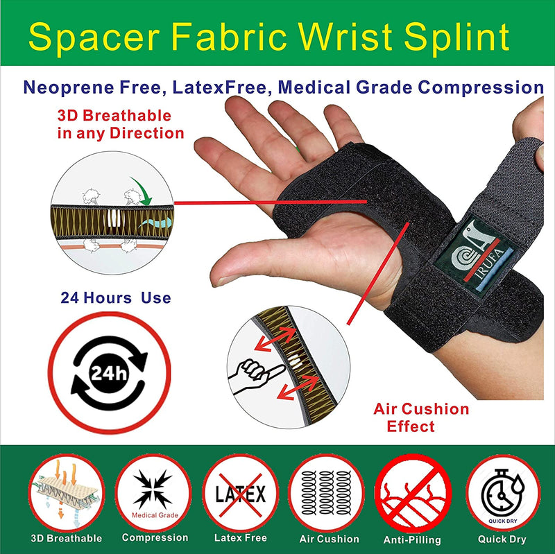 IRUFA, New 3D Breathable Patented Fabric RSI Night Wrist Splint
