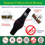 IRUFA, Arch-OS-11,3D Breathable Elastic Fabric Plantar Fasciitis Compression Arch Support