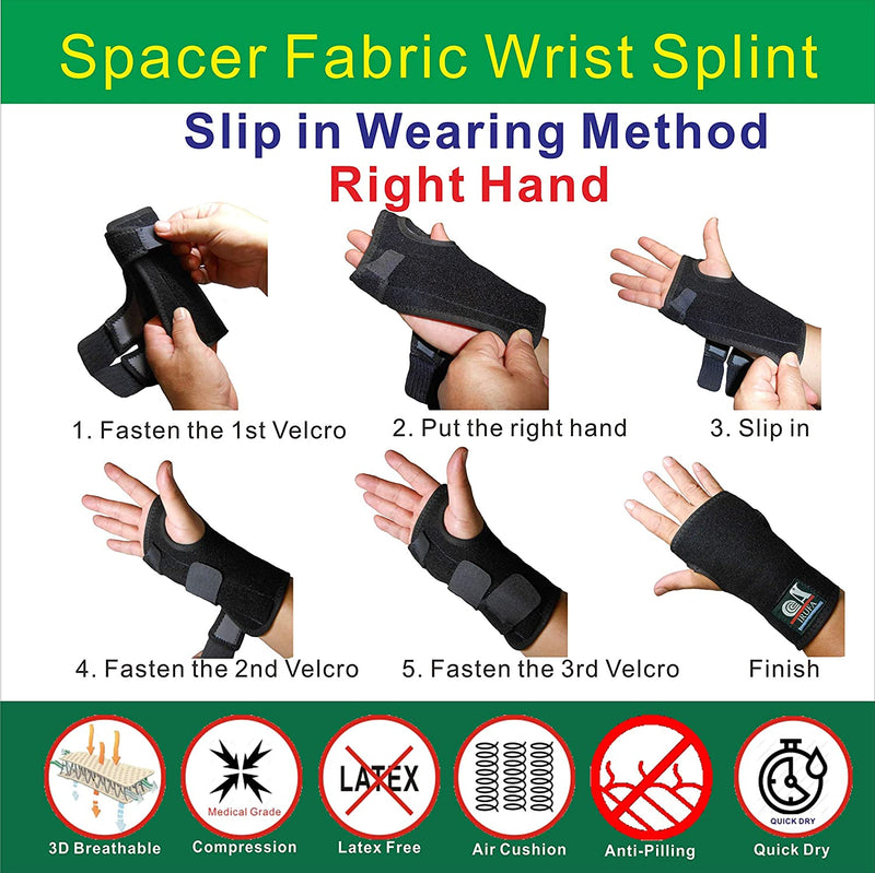 IRUFA, New 3D Breathable Patented Fabric RSI Wrist Splint Brace Support