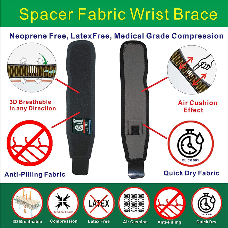 IRUFA, 3D Breathable Elastic Fabric Wrist Brace