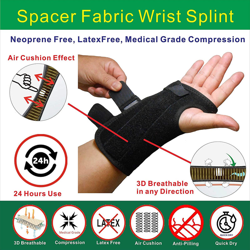 IRUFA, New 3D Breathable Patented Fabric RSI Wrist Splint Brace Support